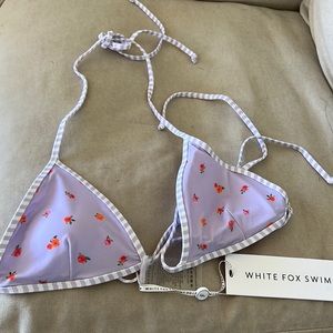 White Fox Boutique Bikini Floral Top